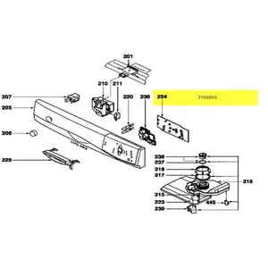 Thomson CARTE VISUALISATION POUR LAVE VAISSELLE THOMSON - 31X8503 pas cher