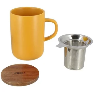 Comparateur de prix : Ogo Tisanière grès 475ml jaune avec couvercle bois