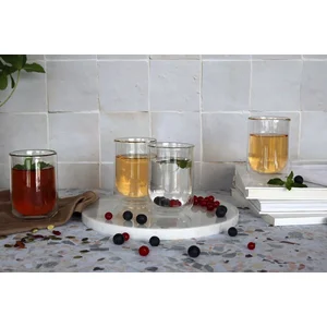 OGO - Set van 4 Dubbelwandige/Thermische Tassen/Glazen - inhoud 25cl pas cher