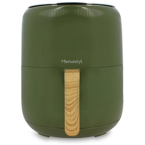 Menastyl Friteuse a air chaud 4.5l colorama olive avec poignee finition bois pas cher