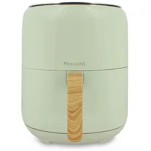 MENASTYL Friteuse a air chaud 4.5l colorama celadon poignee finition bois pas cher