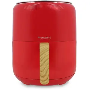 MENASTYL Friteuse a air chaud 4.5l colorama magenta poignee finition bois pas cher
