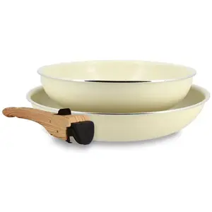Batterie de cuisine Menastyl Colorama - 6 pièces - 2 poignées incluses... pas cher