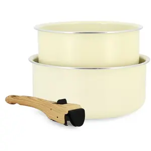 Batterie de cuisine - MENASTYL - Colorama - Aluminium - 2 casseroles +... pas cher