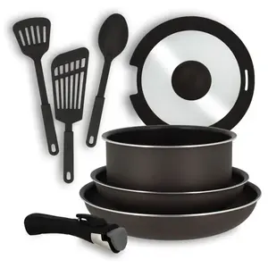MENASTYL - SERVICE 8 PIÈCES IRIS EN ALUMINIUM INDUCTION pas cher