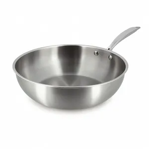 MENASTYL - WOK TRIPLY 28CM ENACIER INOXYDABLE pas cher