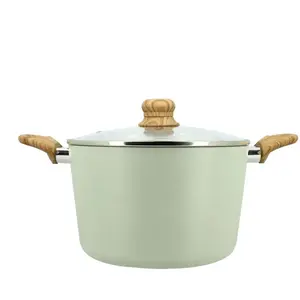 MENASTYL - FAITOUT CÉLADON 24CM EN ALUMINIUM INDUCTION AVEC COUVERCLE ... pas cher
