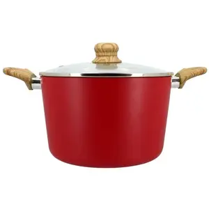 Faitout - MENASTYL - Magenta 24cm - Aluminium induction - Couvercle en... pas cher