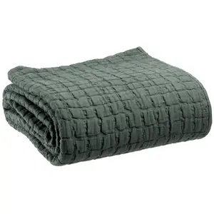 Vivaraise Jeté De Lit En Coton Thym 240 X 260 pas cher
