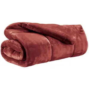 Vivaraise Plaid Betender En Polyester Geranium 130 X 180 pas cher