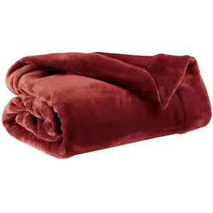 Vivaraise Plaid En Polyester Geranium 150 X 200