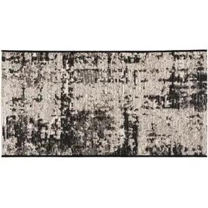 VIVARAISE Tapis extérieur en polypropylène Catania noir 110 x 60 cm pas cher