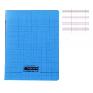 Clairefontaine Cahier piqué POLYPRO 17x22 cm 48 p séyès 90g Bleu. pas cher