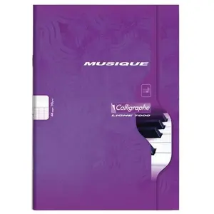 Cahier musique et chant Clairefontaine grand carreaux A4 48p pas cher