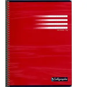 Calligraphe Clairefontaine cahier spiral 24x32 180pages seyes 360 pas cher