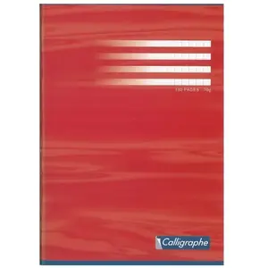 Clairefontaine Calligraphe Cahier piqué 24x32 192 pages séyès papier 70 grammes pas cher