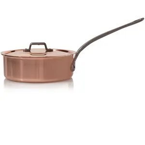 Baumalu 203011 Sauteuse + Couvercle en Cuivre Diamètre : 22 cm pas cher