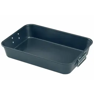 Plat a four rect.acier 40x28.5x8cm baumalu 353840 pas cher