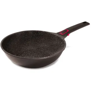 Poêle wok granit Pro céramique 30 cm - Baumalu pas cher