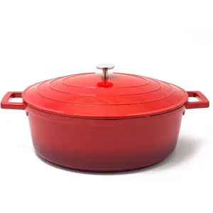 Baumalu Cocotte ovale NUAGE + couvercle - 6,6 Lt 32 x 25 cm pas cher