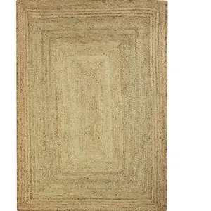 THEDECOFACTORY VEGETAL JUTE - Tapis rond en jute tressé naturel 200x200 pas cher