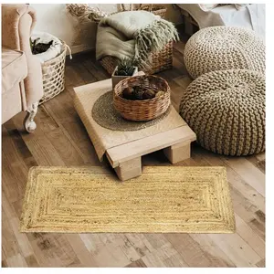 THE DECO FACTORY Tapis FULL Jute 45x120 cm - NaturelVendu parcdiscount