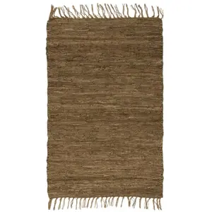 The Deco Factory Tapis Tressé, 60cm x 90cm, Taupe