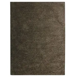 THEDECOFACTORY Intense - Tapis texturé vintage marron écorce 190x290 - Marron