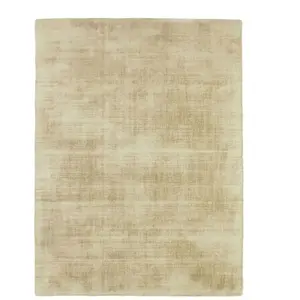 THEDECOFACTORY SANTAL - Tapis salon ou chambre aspect velours - 160 x 230 cm - Beige Ecru pas cher