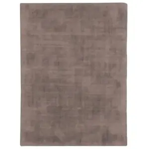 The Deco Factory Tapis Aspect Velours, 160cm x 230cm, Taupe pas cher