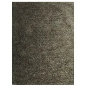 THEDECOFACTORY Intense - Tapis texturé vintage taupe 160x230 pas cher