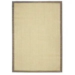 THEDECOFACTORY Straw - Tapis tressé pour intérieur et extérieur beige 140x200 pas cher
