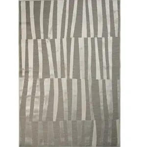 The Deco Factory Tapis à relief moderne gris 120x160Vendu parrakuten