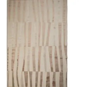 The Deco Factory Tapis à relief moderne marron clair 120x160