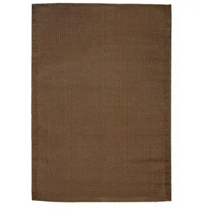 The Deco Factory Tapis Tressé Pour Intérieur et Extérieur, 170cm x 120cm, Marron pas cher