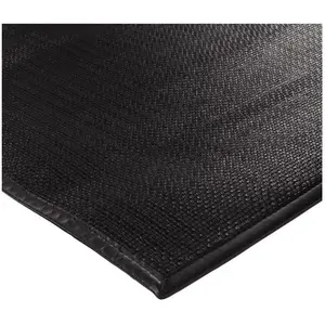 THE DECO FACTORY SKIN - Tapis salon ou chambre en cuir tressé pour une ambiance chaleureuse 120 x 170 cm Noir pas cher