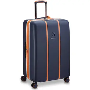 Delsey Expandable 76 cm suitcase, blue, Valise, Bleu pas cher