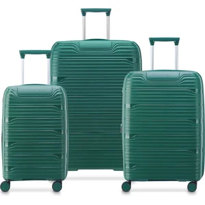 DELSEY PARIS Lot 3 valises rigides dont 1 cabine Securitech Dune TSA - Vert - DUNE3 pas cher