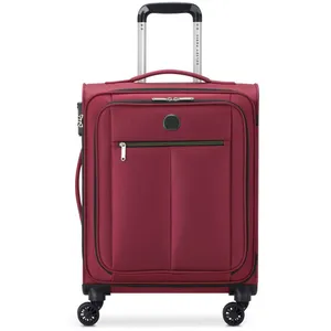 Valise DELSEY Pin Up 6 4DR Slim Line 55 - Rouge - Soute - Roulement silencieux pas cher