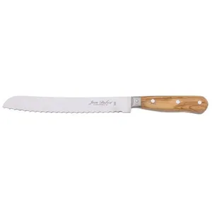 Couteau à pain Jean Dubost C0002770B01309 en bois d'olivier pas cher