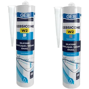 Mastic silicone Translucide GEBSICONE W2 joints... pas cher