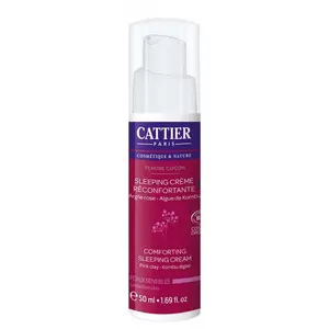 Cattier Argile Rose Sleeping Crème Réconfortante Nuit Tendre Cocon 50ml pas cher