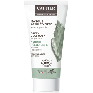 Cattier Biologisch Masker van Groene Klei Voor de Vette Huid 30 ml pas cher