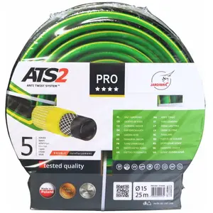 Tuyaux D'arrosage Jardibric 5 couches ø 15mm Guipé Tricoté 25m pas cher