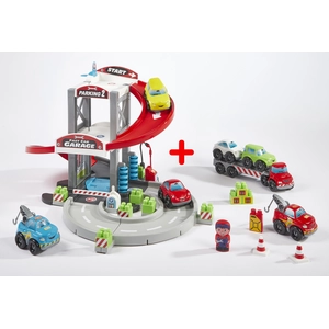 Ecoiffier Ecoiffier Super Pack Garage Et Transport De Véhicules - Abrick pas cher