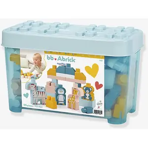 ECOIFFIER Abrick bouwstenen dierenbox - 55-delig kleurrijk constructiespeelgoed. pas cher