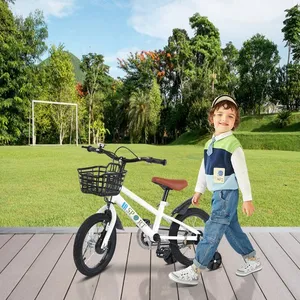 JEOBEST 16 Pouces Bicyclette pour Enfants, en acier au carbone, Convie... pas cher