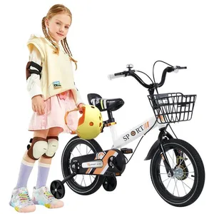 B.LIVEM 16 Pouces Vélo Enfant de 5 à 9 Ans Blanc avec Roues dentraînement Siège Réglable et Poignée Garçons et Filles pas cher