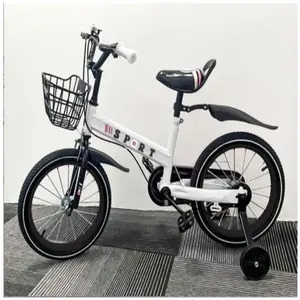 Vélo pour enfants 3 ans 14''  - MIPAN - Avec Roues stabilisatrices  - Pour garçons et Filles de 3  4 5 6 7 8 Ans -  Blanc pas cher