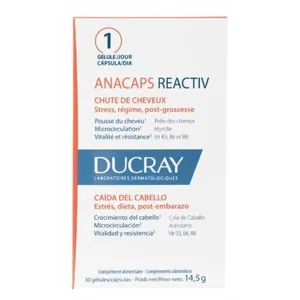 Ducray Anacaps Reactiv 30 Gélules TU Blanc pas cher